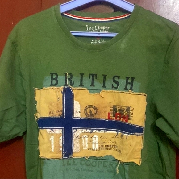 Lee Cooper Green Short Tees L Size - Picture 4 of 6